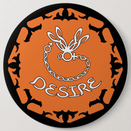 Chapa Redonda De 15 Cm Naranja Sacral Chakra "Desire" Dragonfly