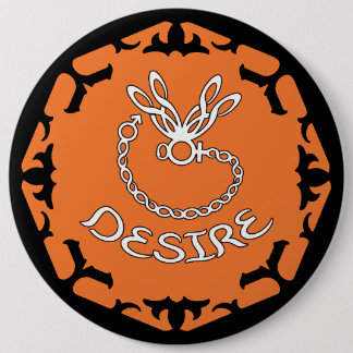 Chapa Redonda De 15 Cm Naranja Sacral Chakra "Desire" Dragonfly