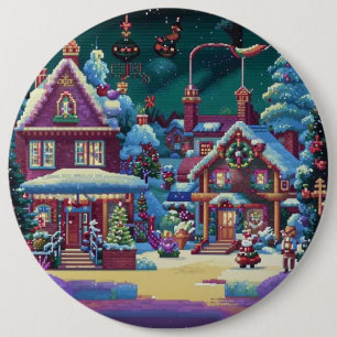 Chapa Redonda De 15 Cm Navidades 4.