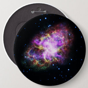 Chapa Redonda De 15 Cm Nebulosa del Cangrejo Resto de Supernova Compuesto