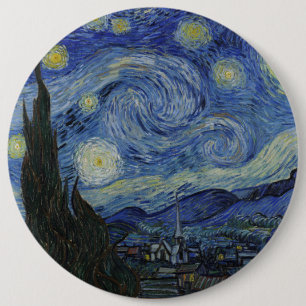 Chapa Redonda De 15 Cm Noche Van Gogh Starry