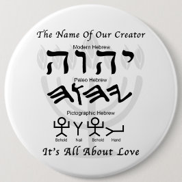 Chapa Redonda De 15 Cm Nombre de nuestro creador