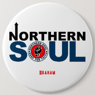 Chapa Redonda De 15 Cm Northern Soul - Mantén la Fe