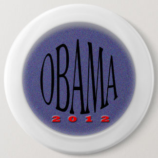 Chapa Redonda De 15 Cm Obama
