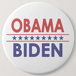 Chapa Redonda De 15 Cm Obama-Biden