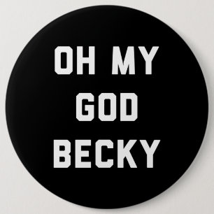 CHAPA REDONDA DE 15 CM OH MI BECKY DE DIOS