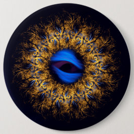 Chapa Redonda De 15 Cm Ojo real de Fractal mandala