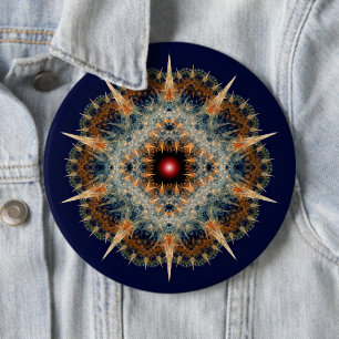 Chapa Redonda De 15 Cm Ornamento fractal