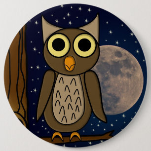 Chapa Redonda De 15 Cm owl 