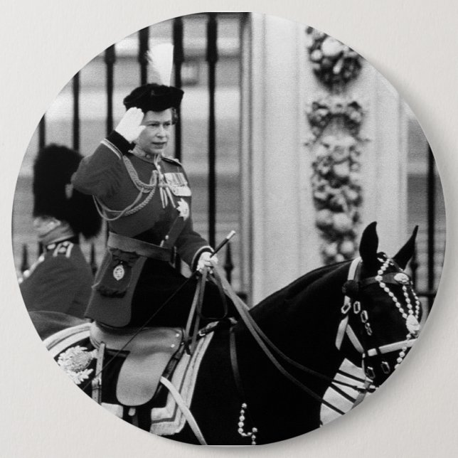 Chapa Redonda De 15 Cm Palacio de Buckingham 1970 (Anverso)