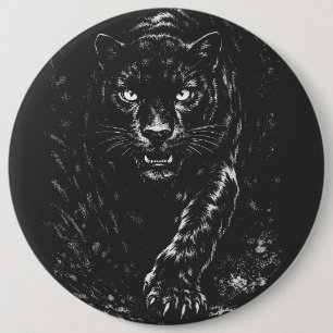 Chapa Redonda De 15 Cm Pantera Negra — por BurnsInHell