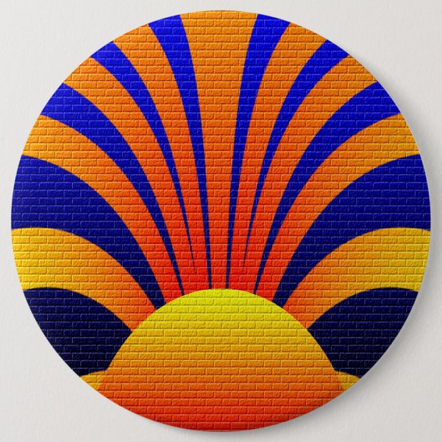 Chapa Redonda De 15 Cm Pared de Sunset (Anverso)