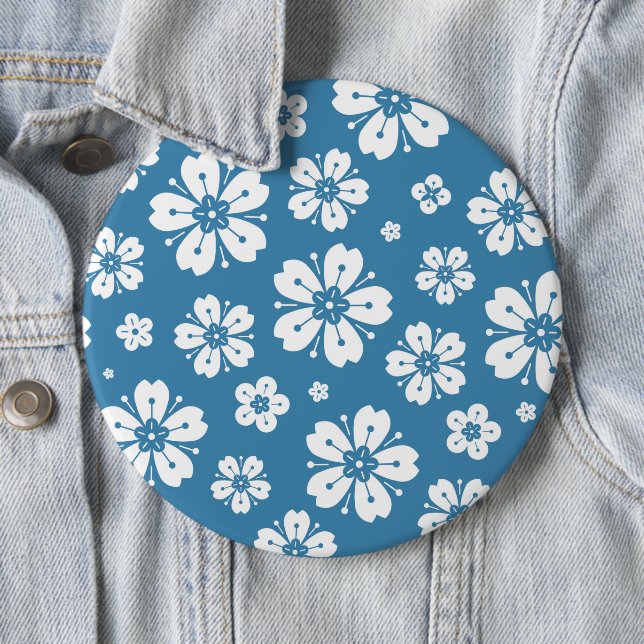 Chapa Redonda De 15 Cm Patrón de flores 5 (In situ)