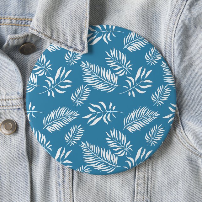 Chapa Redonda De 15 Cm Patrón de hojas 13 (In situ)