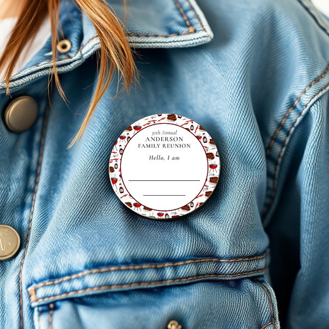 Chapa Redonda De 15 Cm Patrón de parrillada de introducción a la unión fa (Subido por el creador)