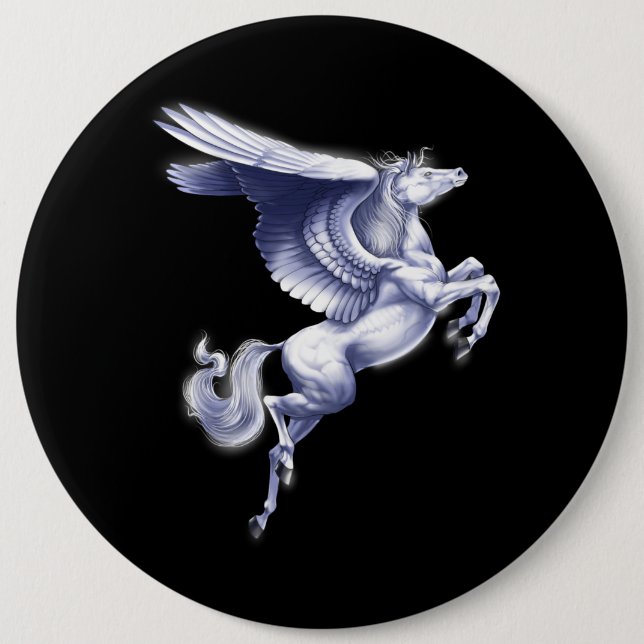 Chapa Redonda De 15 Cm Pegasus mítico (Anverso)