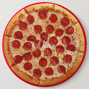 Chapa Redonda De 15 Cm Pepperoni Pizza Thunder_Cove