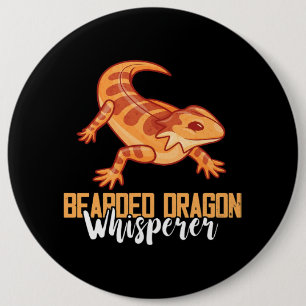 Chapa Redonda De 15 Cm Pequeño Mascota de Whisperer Dinosaurio Reptile Lo