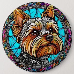 Chapa Redonda De 15 Cm Perrito Adorable