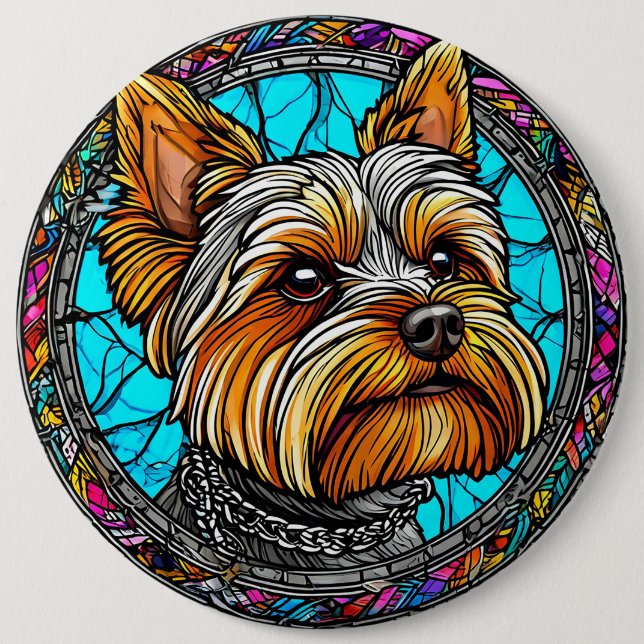 Chapa Redonda De 15 Cm Perrito Adorable (Anverso)