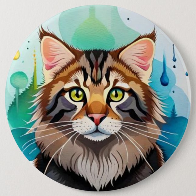 Chapa Redonda De 15 Cm Perro lindo cerrar el portapapeles pequeño (Anverso)