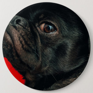 Chapa Redonda De 15 Cm perro rojo