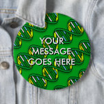 Chapa Redonda De 15 Cm Persoanlised DNA pattern Science<br><div class="desc">SCIENCE BUTTONS & BADGES. Personalise the message. Cool,  trendy science inspired buttons and badges designed for all scientists,  science teachers,  science students,  in short,  any science geek in your life (and that includes you)! Designed by Science Geekness© at http://www.zazzle.com/sciencegeekness*</div>