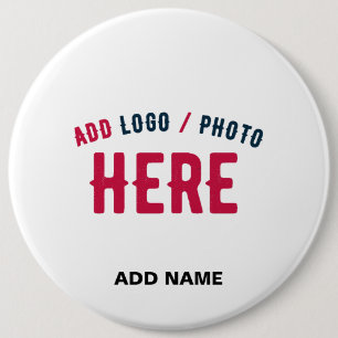 CHAPA REDONDA DE 15 CM PERSONALIZABLE MODERNO ESTILO BLANCO VERIFICADO MA