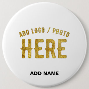 CHAPA REDONDA DE 15 CM PERSONALIZABLE MODERNO ESTILO BLANCO VERIFICADO MA