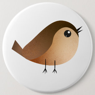Chapa Redonda De 15 Cm Personalizado de pájaro de Sparrow