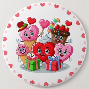 Chapa Redonda De 15 Cm Personalizado el día de San Valentín de amigos de 