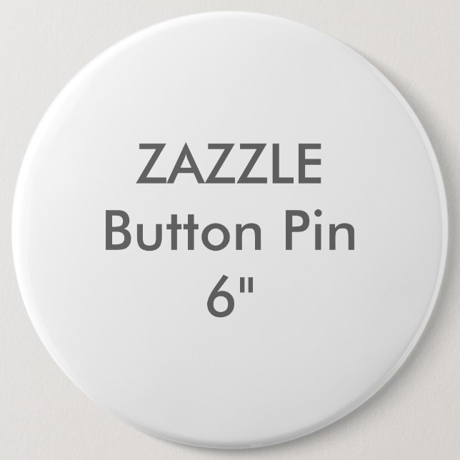 Chapa Redonda De 15 Cm Personalizado en blanco de Zazzle 1 1/4" Pin (Anverso)