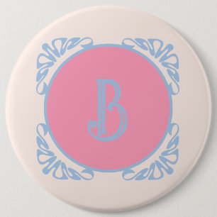 Chapa Redonda De 15 Cm Personalizado rosa y azul 