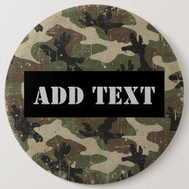 Chapa Redonda De 15 Cm Personalized Military 