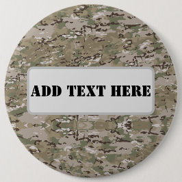 Chapa Redonda De 15 Cm Personalized Tactical Military Camo