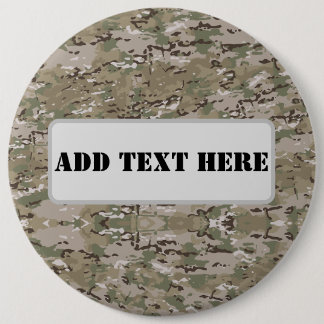 Chapa Redonda De 15 Cm Personalized Tactical Military Camo