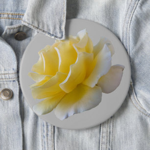 Chapa Redonda De 15 Cm Pétalos de rosa amarillo