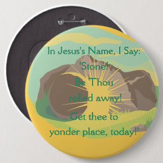 Chapa Redonda De 15 Cm Piedra! ¡Que Te Vayas! Ing Resurrección Btn