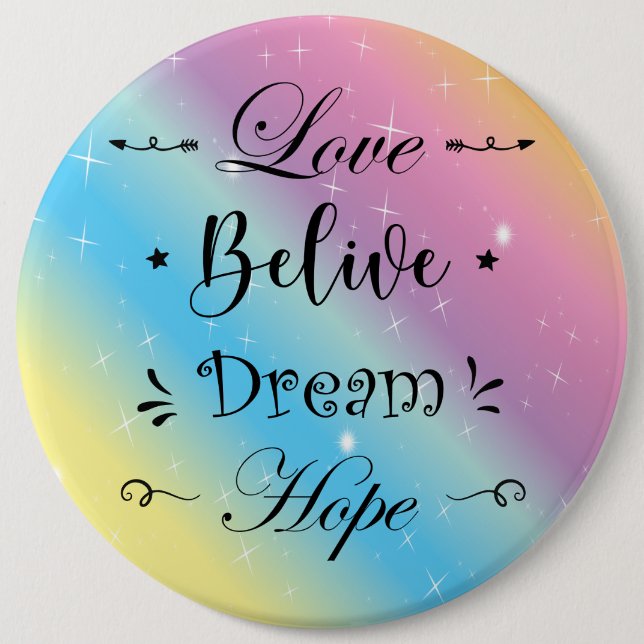 Chapa Redonda De 15 Cm Pin colorful and motivational  (Anverso)