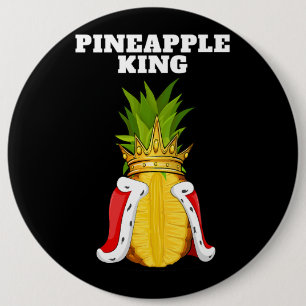 Chapa Redonda De 15 Cm Pineapple King Mens Pineapple Lover Shirte Cute Pi