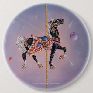 Chapa Redonda De 15 Cm Pins, Botones - Caballo de Carrusas Petaluma 2