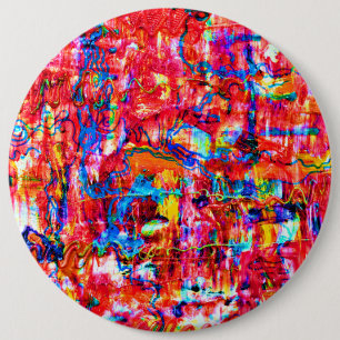 Chapa Redonda De 15 Cm Pintura de ondas abstractas coloridas lindas
