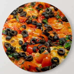 Chapa Redonda De 15 Cm Pizza con aceituna negra