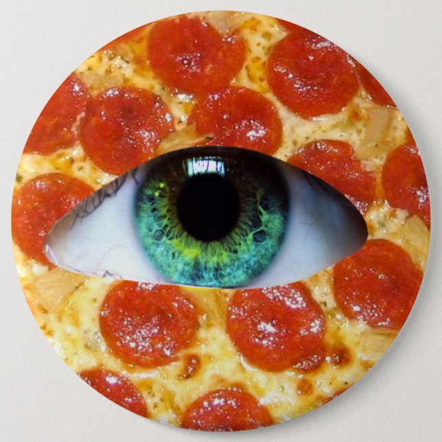Chapa Redonda De 15 Cm Pizza de Illuminati (Anverso)