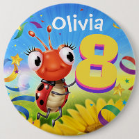 placa de cumpleaños de Personalizado de 8 años Peq