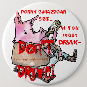 CHAPA REDONDA DE 15 CM "PORKY SWINEBOAR"