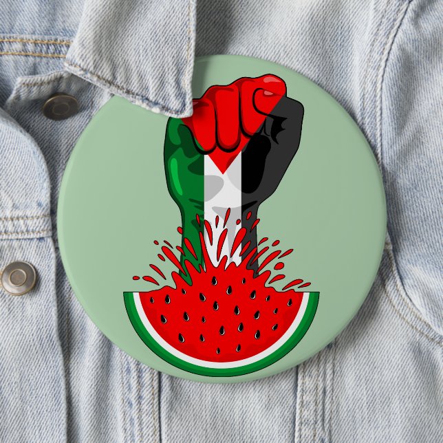 Chapa Redonda De 15 Cm Prima de resistencia palestina sobre la sandía (In situ)