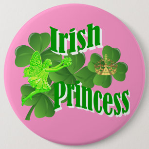 Chapa Redonda De 15 Cm Princesa de Irlanda