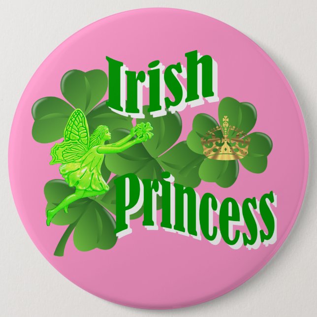 Chapa Redonda De 15 Cm Princesa de Irlanda (Anverso)