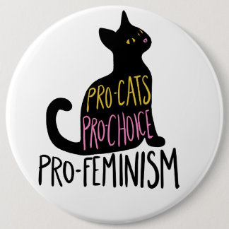 Chapa Redonda De 15 Cm Progresistas Pro-elección pro-feminismo